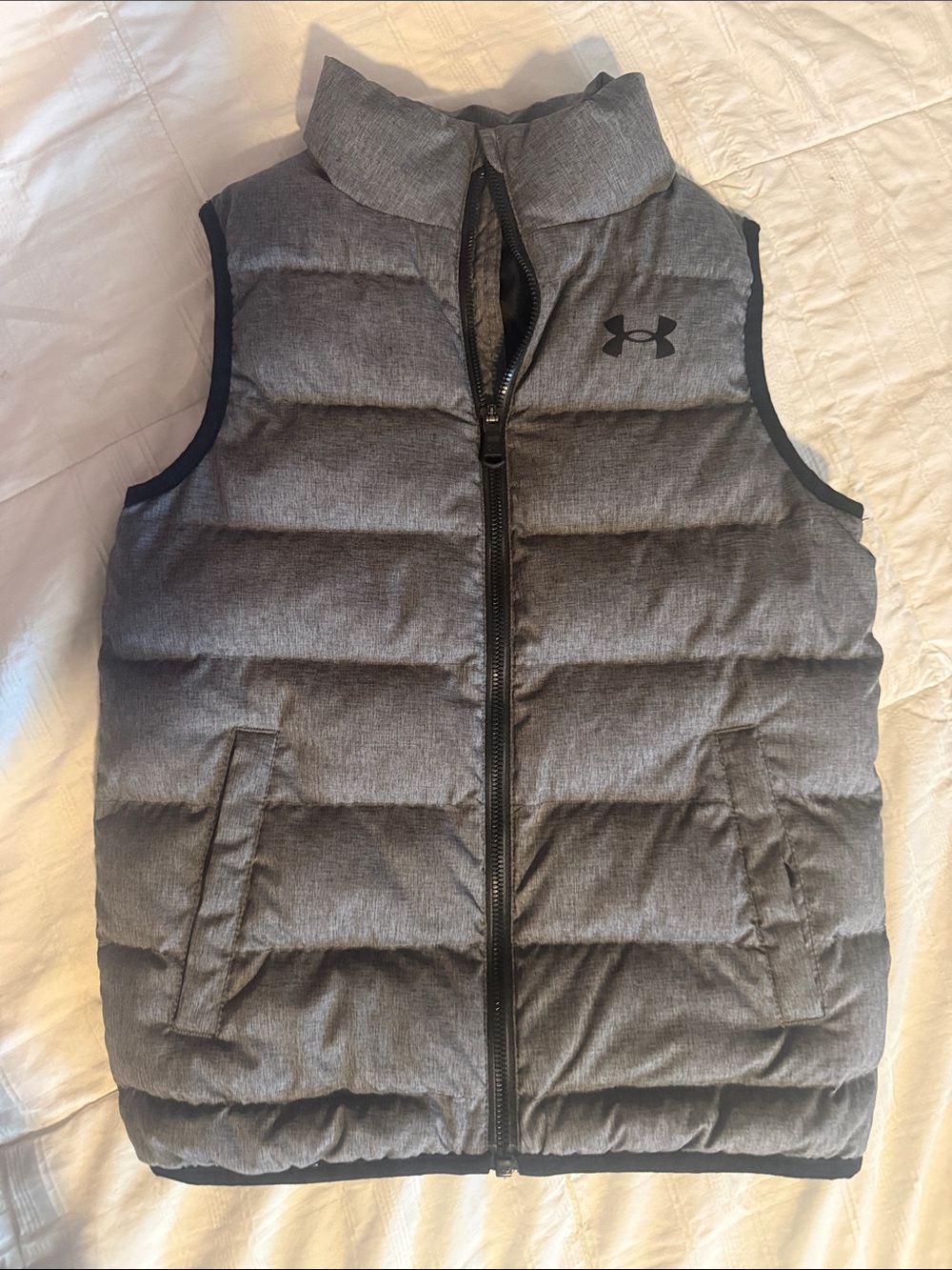Under Armour Men's Heather Gray Quilted Puffer Vest